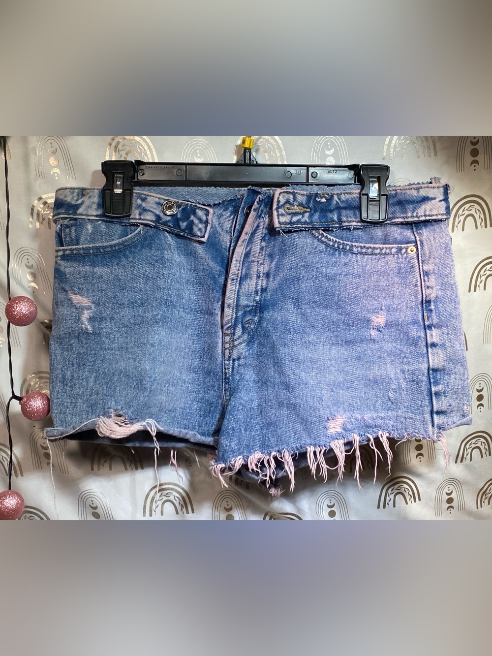 wild fable Light Blue Distressed Denim Shorts up cycled